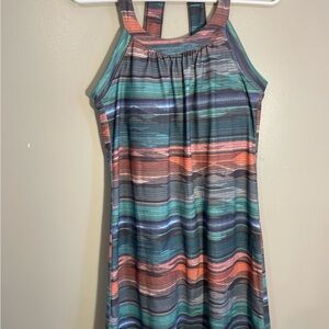 Prana Striped Multicolor Sleeveless Dress